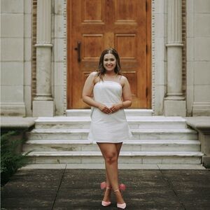 White Dress with bow on back